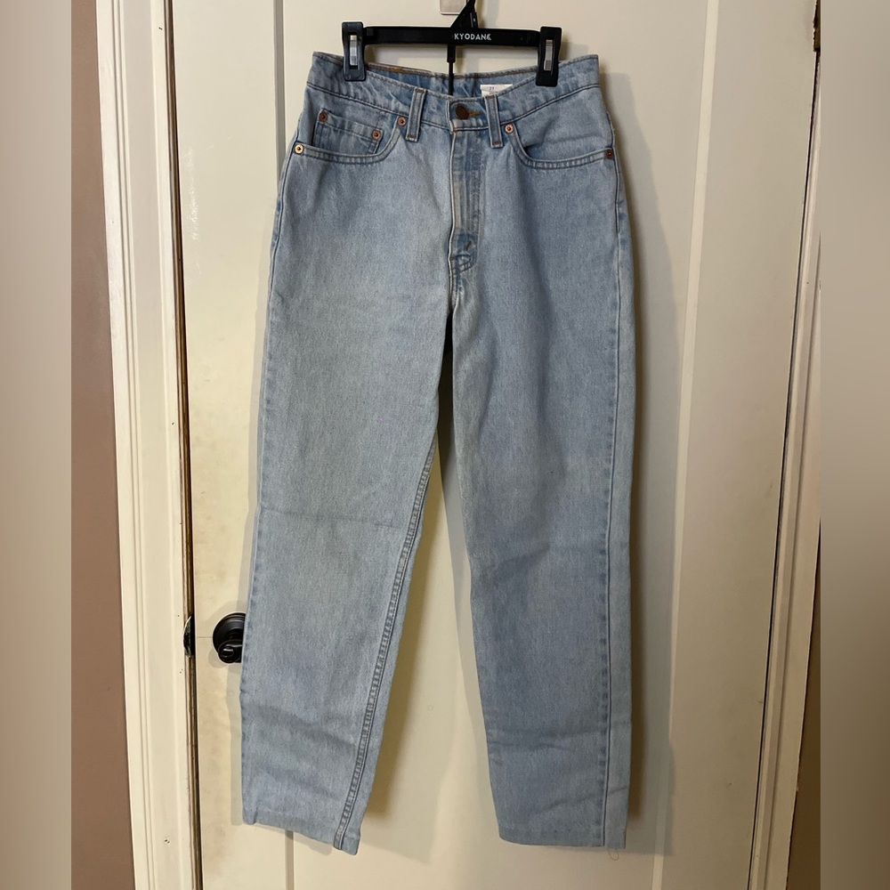 Levi's Light Blue High-Rise Straight Jeans